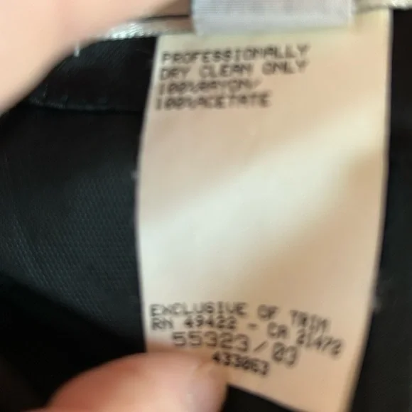 SOLD ****Vintage deadstock old Hollywood glam black velvet gothicglam long - Picture 9 of 16